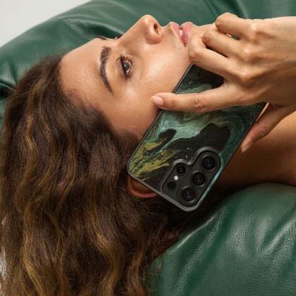Твърд калъф с MagSafe пръстен за Samsung Galaxy S26 Ultra от Tech-Protect Lamano - Verde Aura
