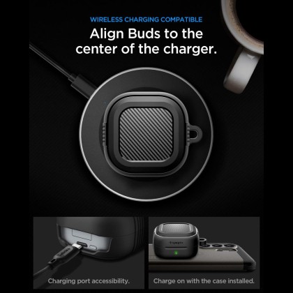 SPIGEN RUGGED ARMOR SAMSUNG GALAXY BUDS 4 / 4 PRO MATTE BLACK
