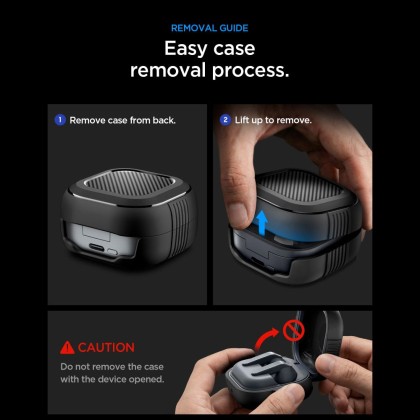 SPIGEN RUGGED ARMOR SAMSUNG GALAXY BUDS 4 / 4 PRO MATTE BLACK