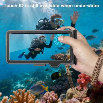 TECH-PROTECT IPX8 PRO UNIVERSAL DIVING WATERPROOF CASE GREY/BLACK
