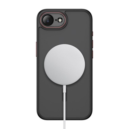 TECH-PROTECT MAGCAM MAGSAFE IPHONE 16E / 17E MATTE BLACK/RED