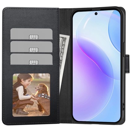 Кожен тефтер за Samsung Galaxy A36 / A56 / A37 5G  от Tech-Protect Wallet - Black