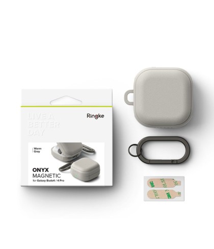 RINGKE ONYX MAGNETIC MAGSAFE SAMSUNG GALAXY BUDS 4 / 4 PRO WARM GREY
