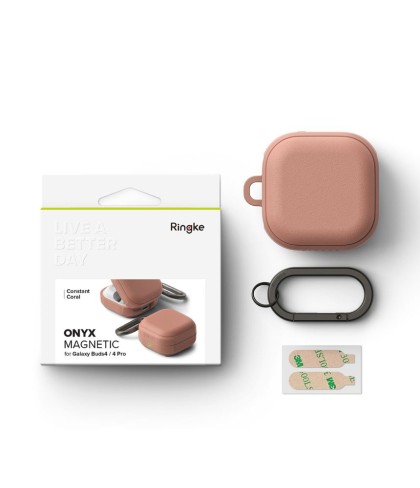 RINGKE ONYX MAGNETIC MAGSAFE SAMSUNG GALAXY BUDS 4 / 4 PRO CONSTANT CORAL