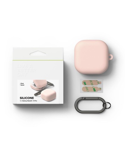 RINGKE SILICONE SAMSUNG GALAXY BUDS 4 / 4 PRO PINK SAND