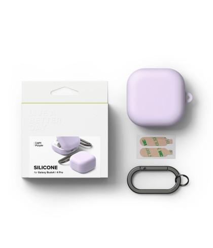 RINGKE SILICONE SAMSUNG GALAXY BUDS 4 / 4 PRO LIGHT PURPLE