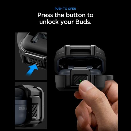 SPIGEN LOCK FIT SAMSUNG GALAXY BUDS 4 / 4 PRO MATTE BLACK