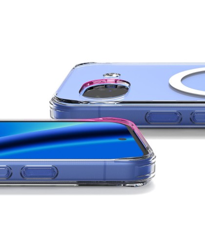 Удароустойчив твърд кейс с MagSafe за Google Pixel 10A от Ringke Fusion Magnetic - Clear
