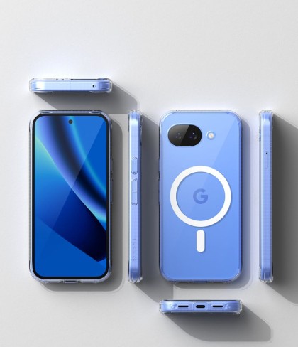 Удароустойчив твърд кейс с MagSafe за Google Pixel 10A от Ringke Fusion Magnetic - Clear