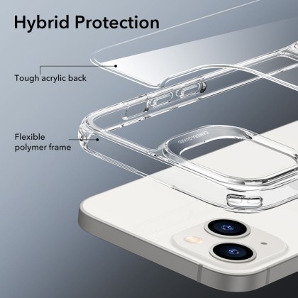 Твърд кейс със стойка за iPhone 14 Plus от ESR Air Shield Boost - Прозрачен