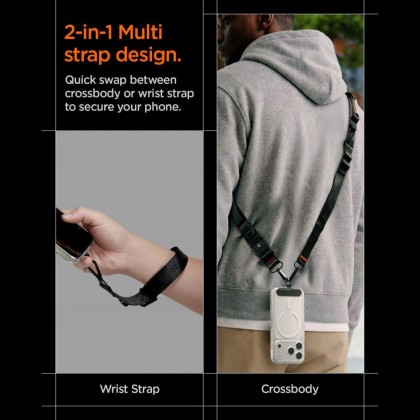 SPIGEN DA30M UNIVERSAL LANYARD STRAP CROSSBODY BLACK