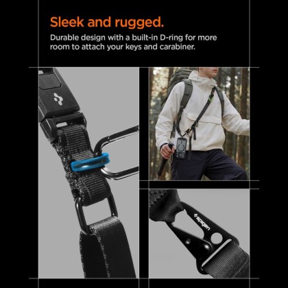 SPIGEN DA30M UNIVERSAL LANYARD STRAP CROSSBODY BLACK