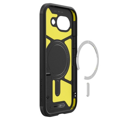 Удароустойчив, твърд кейс с MagSafe за Google Pixel 10A от Spigen Tough Armor Mag - Black