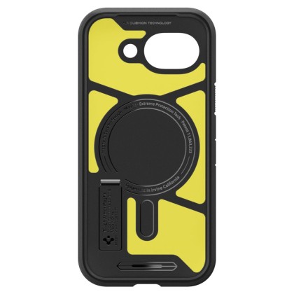 Удароустойчив, твърд кейс с MagSafe за Google Pixel 10A от Spigen Tough Armor Mag - Black