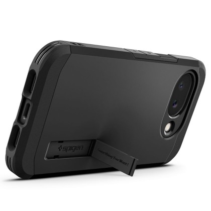 Удароустойчив, твърд кейс с MagSafe за Google Pixel 10A от Spigen Tough Armor Mag - Black