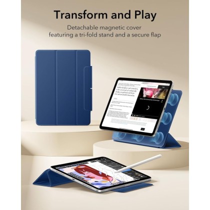 ESR REBOUND MAGNETIC IPAD AIR 10.9” 4 / 5 / 2020-2022 / 11” 6 / 7 / 8 / 2024-2026 NAVY BLUE