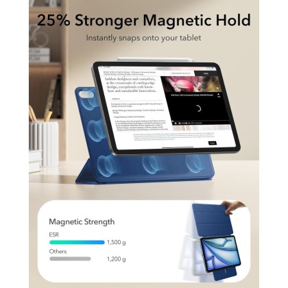 ESR REBOUND MAGNETIC IPAD AIR 10.9” 4 / 5 / 2020-2022 / 11” 6 / 7 / 8 / 2024-2026 NAVY BLUE