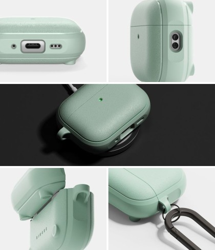 Силиконов калъф с MagSafe за слушалки Apple AirPods Pro 3 от Ringke Onyx Magnetic - Mint