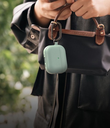 Силиконов калъф с MagSafe за слушалки Apple AirPods Pro 3 от Ringke Onyx Magnetic - Mint