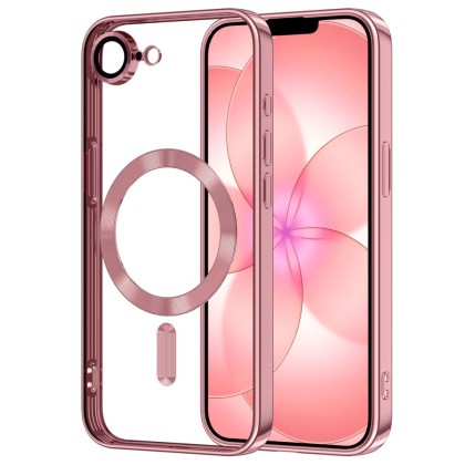 Твърд кейс с MagSafe и протектор за камерата на iPhone 16е / 17е от Tech-Protect MagFlex - Rose Gold
