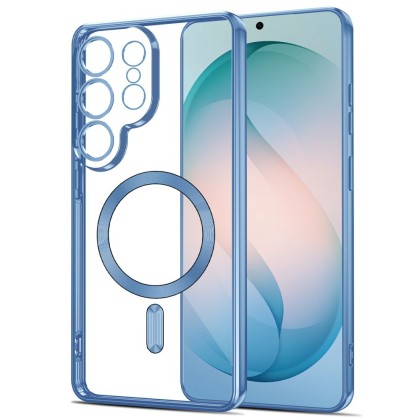 Твърд кейс с MagSafe и протектор за камерата на Samsung Galaxy S26 Ultra от Tech-Protect MagFlex - Sky Blue