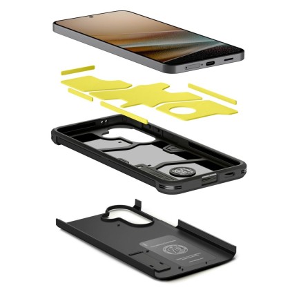 Удароустойчив, твърд кейс за Samsung A57 5G от Spigen Tough Armor - Black