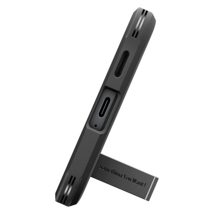 Удароустойчив, твърд кейс за Samsung A57 5G от Spigen Tough Armor - Black