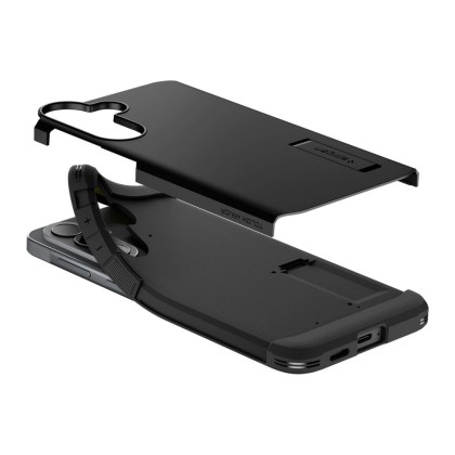 Удароустойчив, твърд кейс за Samsung A57 5G от Spigen Tough Armor - Black