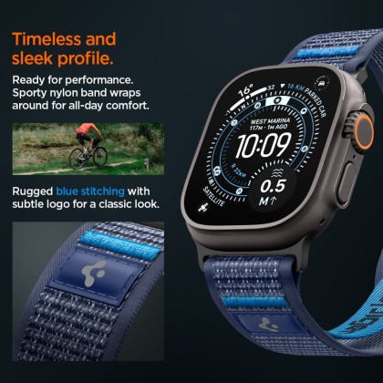 SPIGEN ATHLEX AIR 2 APPLE WATCH 8 / 9 / 10 / 11 / SE / ULTRA (44 / 45 / 46 / 49 MM) ACTIVE NAVY BLUE