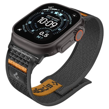 SPIGEN ATHLEX AIR 2 APPLE WATCH 8 / 9 / 10 / 11 / SE / ULTRA (44 / 45 / 46 / 49 MM) ACTIVE BLACK / ORANGE