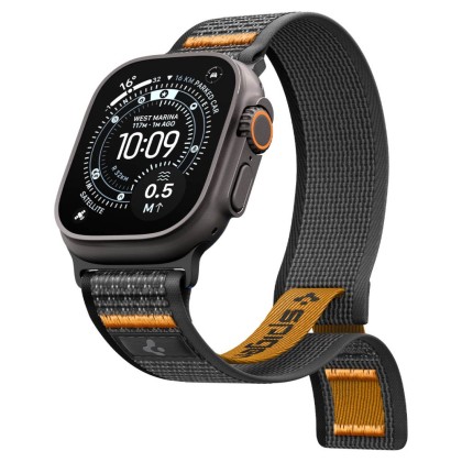SPIGEN ATHLEX AIR 2 APPLE WATCH 8 / 9 / 10 / 11 / SE / ULTRA (44 / 45 / 46 / 49 MM) ACTIVE BLACK / ORANGE