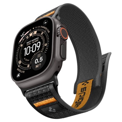 SPIGEN ATHLEX AIR 2 APPLE WATCH 8 / 9 / 10 / 11 / SE / ULTRA (44 / 45 / 46 / 49 MM) ACTIVE BLACK / ORANGE