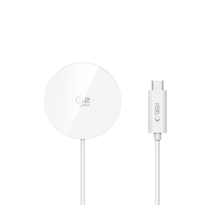 TECH-PROTECT A50 MAGNETIC MAGSAFE WIRELESS CHARGER 25W QI2.2 WHITE