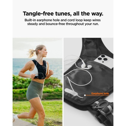 SPIGEN A720 DYNAMIC SHIELD RUNNING VEST (M-L) BLACK