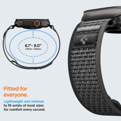 SPIGEN ATHLEX AIR 2 APPLE WATCH 8 / 9 / 10 / 11 / SE / ULTRA (44 / 45 / 46 / 49 MM) ACTIVE BLACK / GREY
