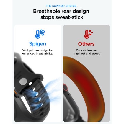 SPIGEN LIQUID AIR 'PRO' APPLE WATCH ULTRA 1 / 2 / 3 (49 MM) BLACK