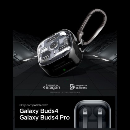 SPIGEN ULTRA HYBRID SAMSUNG GALAXY BUDS 4 / 4 PRO ZERO ONE BLACK