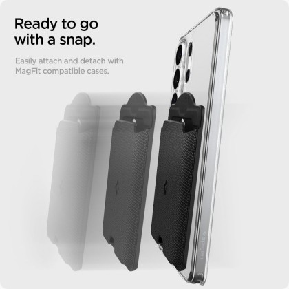 SPIGEN URBAN FIT WALLET MAGSAFE MAGNETIC CARD HOLDER GALAXY S BLACK