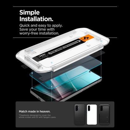 SZKŁO HARTOWANE SPIGEN GLAS.TR ”EZ FIT HD” GALAXY A36 / A37 5G CLEAR