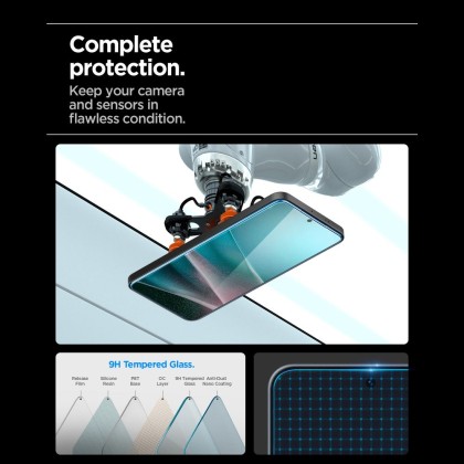 SZKŁO HARTOWANE SPIGEN GLAS.TR ”EZ FIT HD” GALAXY A36 / A37 5G CLEAR