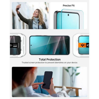 SZKŁO HARTOWANE SPIGEN GLAS.TR ”EZ FIT HD” GALAXY A36 / A37 5G CLEAR