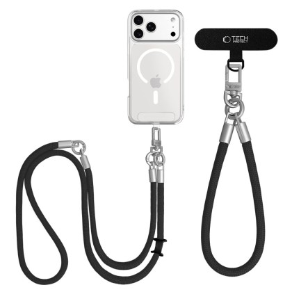 TECH-PROTECT C10S ROPE CROSSBODY & WRIST BLACK/TITANIUM