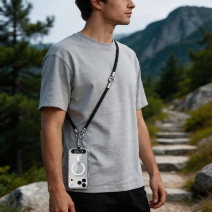 TECH-PROTECT C10S ROPE CROSSBODY & WRIST BLACK/TITANIUM