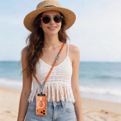 TECH-PROTECT C10S ROPE CROSSBODY & WRIST ORANGE/TITANIUM