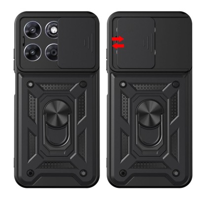 Удароустойчив калъф за Motorola Moto G67 / G77 от Tech-Protect CamShield Pro - Black