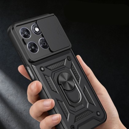 Удароустойчив калъф за Motorola Moto G67 / G77 от Tech-Protect CamShield Pro - Black