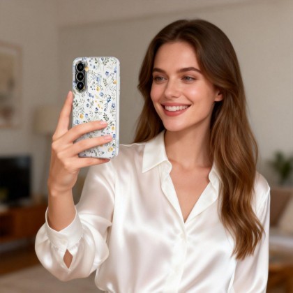 Силиконов кейс за Samsung Galaxy A27 5G от Tech-Protect FlexAir - Spring Flowers
