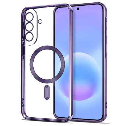 Твърд кейс с MagSafe и протектор за камерата на Samsung Galaxy A37 5G от Tech-Protect MagFlex - Cobalt Violet