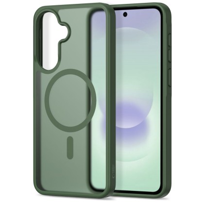 Твърд кейс с MagSafe пръстен за Samsung Galaxy A36 / A56 / A37 5G от Tech-Protect MagMat - Matte Green