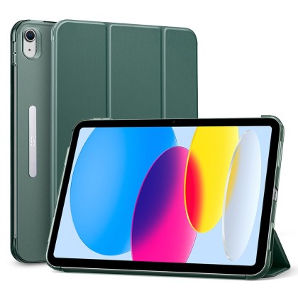 Кожен тефтер за таблет iPad 10.9 2022 от ESR Ascend Trifold - Forest Green